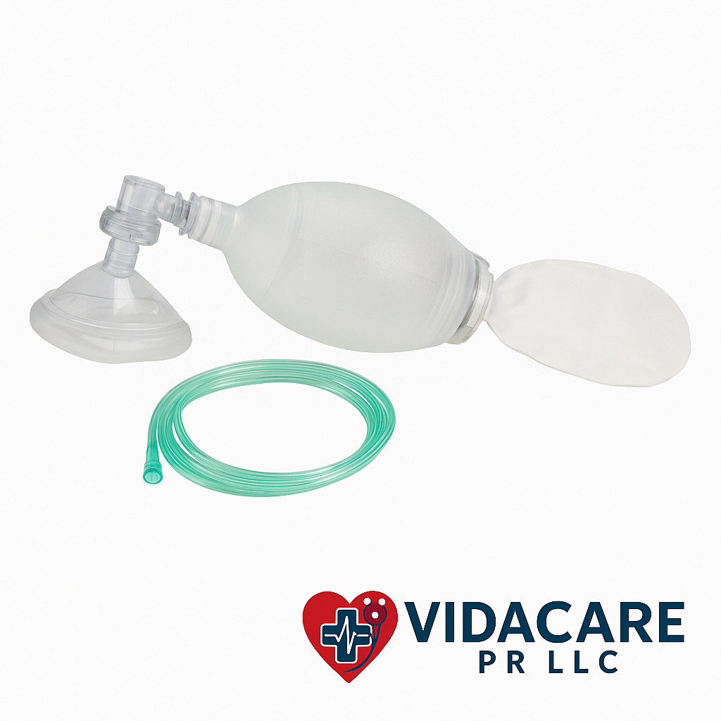Resucitador Manual Dynarex Resp‑O₂ (BVM) – Infante con Bolsa de Reservorio y Tubo
