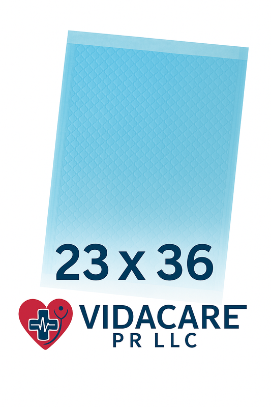 Underpad Desechable 23 x 36 | Alta Absorción | PAQUETE DE 10 UNIDADES VIDACARE PR LLC