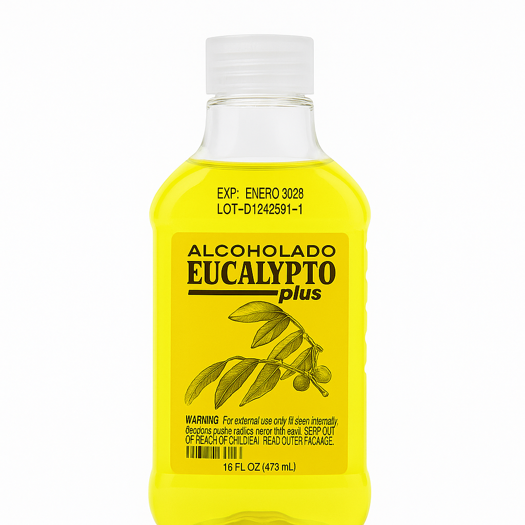 Alcolado Eucalipto Plus 16 oz – Refrescante y Analgésico