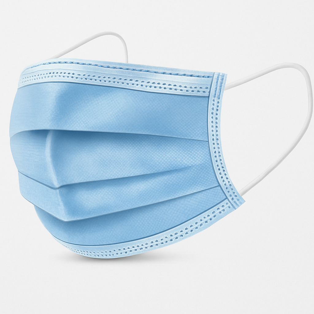 Mascarillas Quirúrgicas Tipo Earloop – Azul, Nivel 1 (Caja x50)