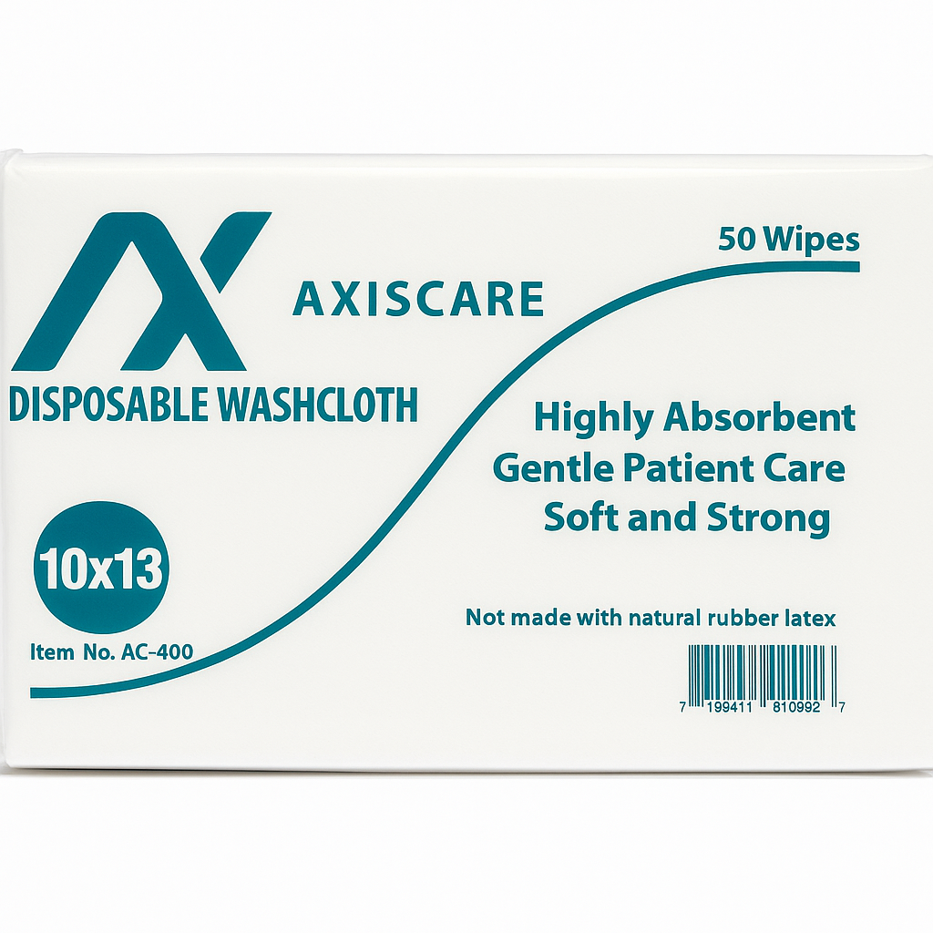 Toallas Desechables AXISCARE 10x13” – Paquete de 50
