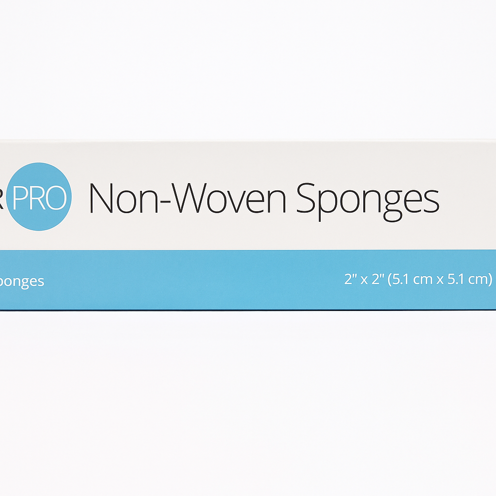 CURPRO Non-Woven Sponges 2” x 2” – 4 Ply (200 unidades)