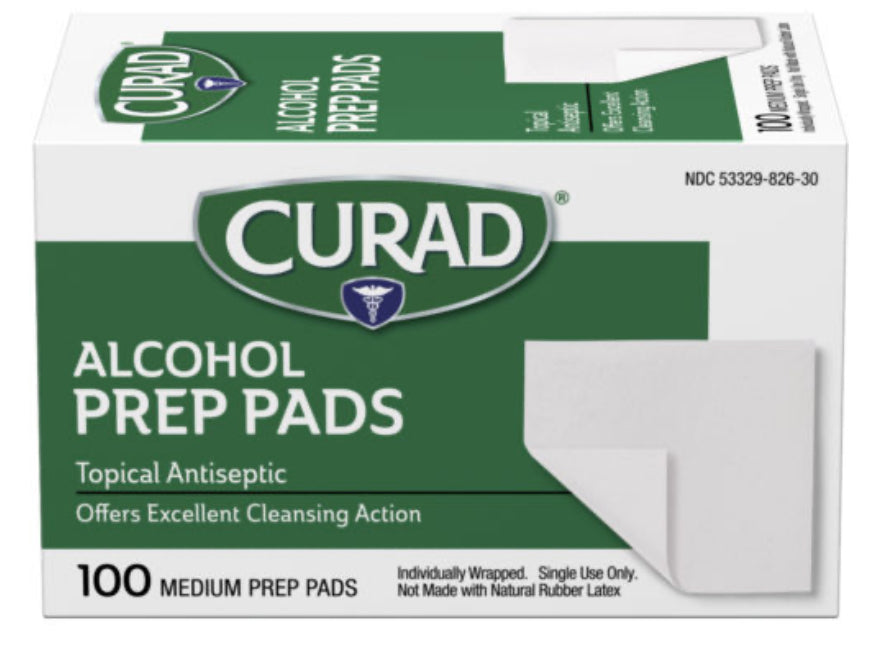 Curad Alcohol Prep Pads – Toallitas Antisépticas Individuales