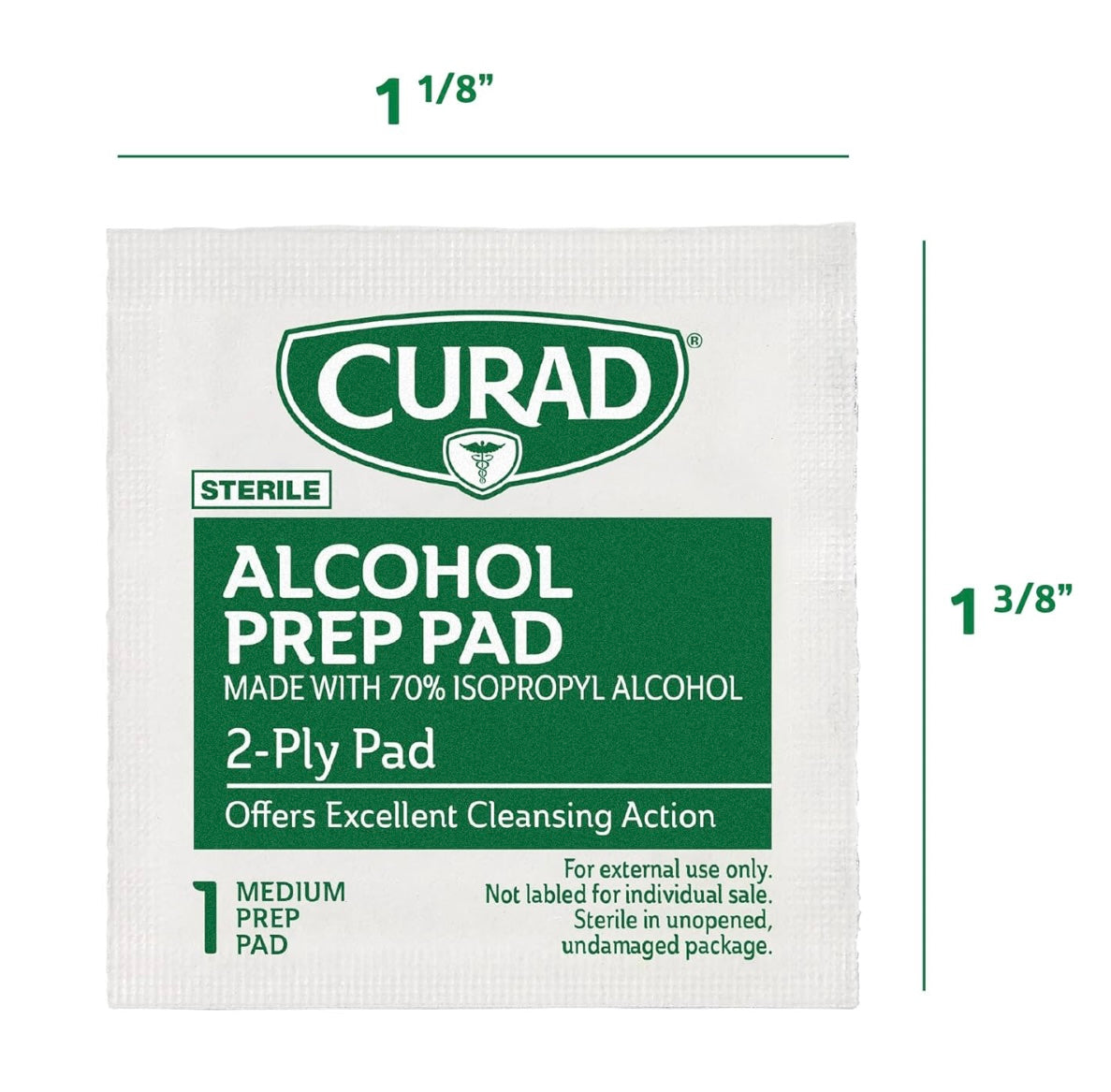 Curad Alcohol Prep Pads – Toallitas Antisépticas Individuales