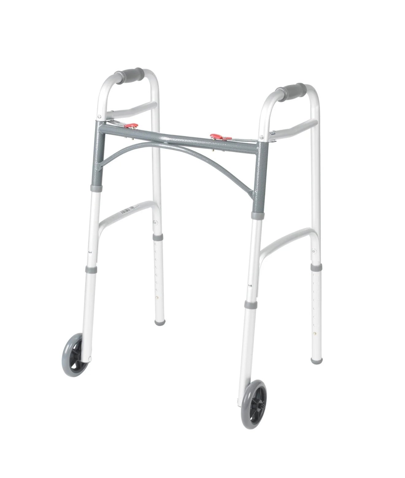 Andador Liviano con Ruedas Frontales – Altura Ajustable y Plegable