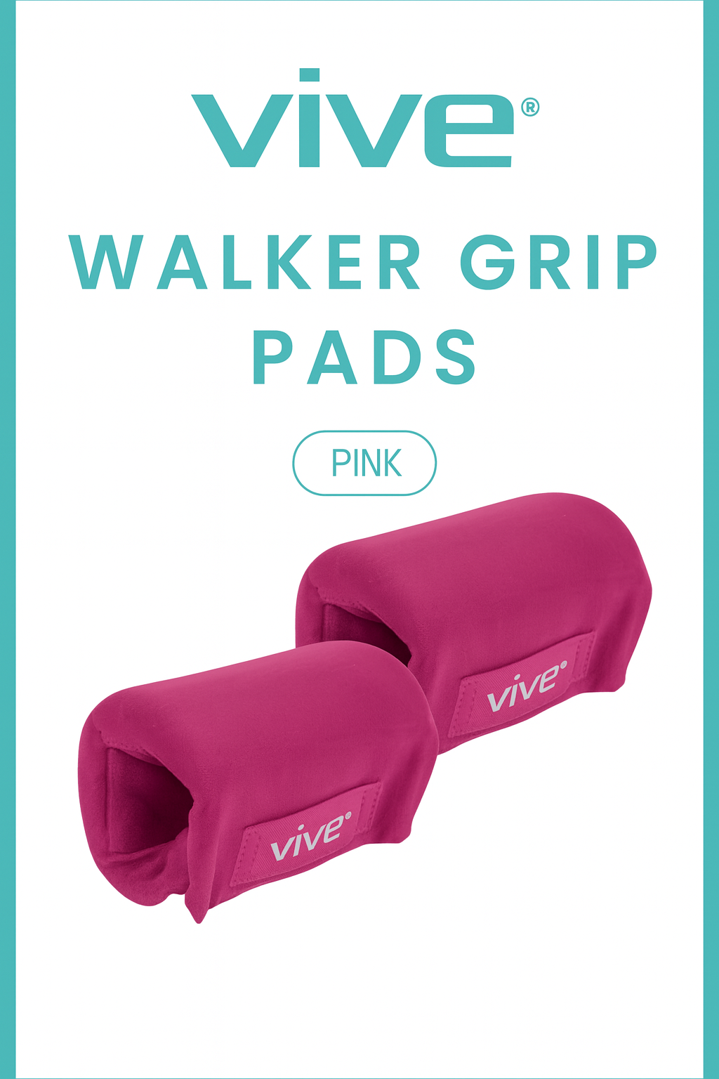 Vive Pads de Agarre para Andador – Color Rosado (Par)