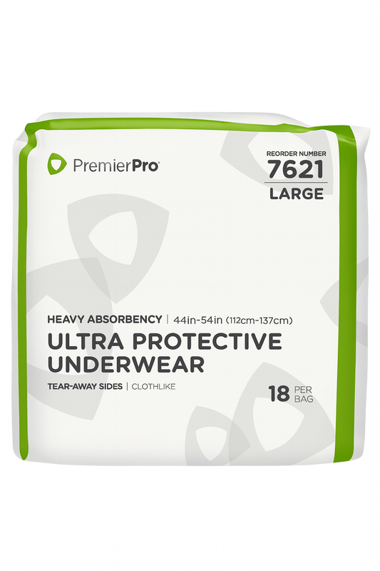 PremierPro 7621 Ultra Protective Underwear Large – 18 unidades (Heavy Absorbency)