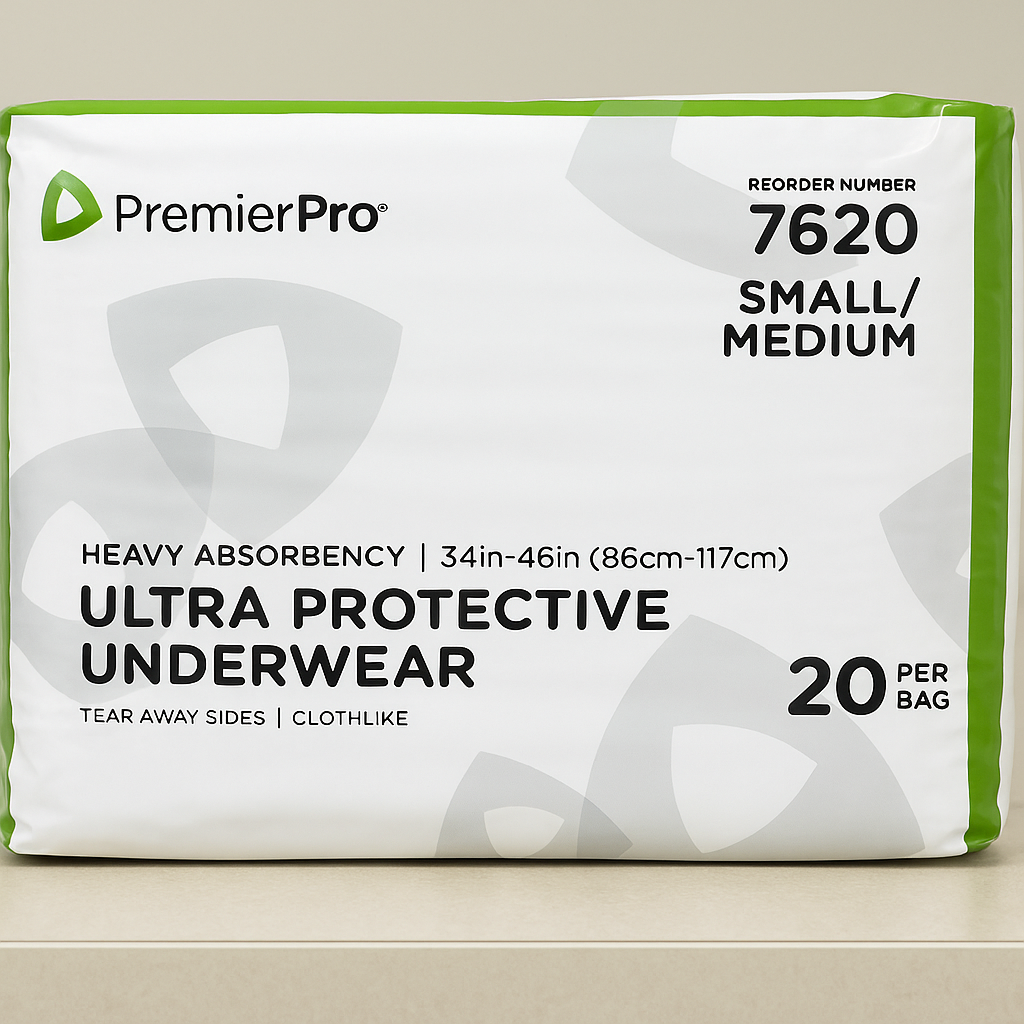 PremierPro 7620 - Ultra Protective Underwear Heavy Absorbency S/M (20 Unds)