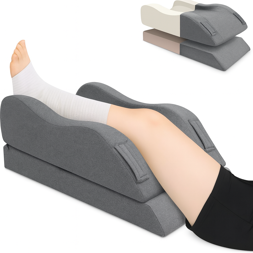 Cojín Ortopédico Elevador de Piernas – Almohada de Rehabilitación y Descanso