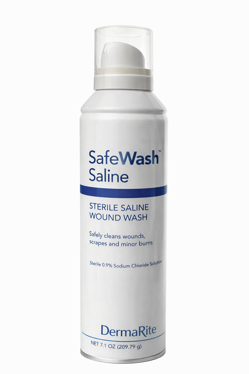 SafeWash Saline – Solución Salina Estéril para Limpieza de Heridas y Quemaduras Leves