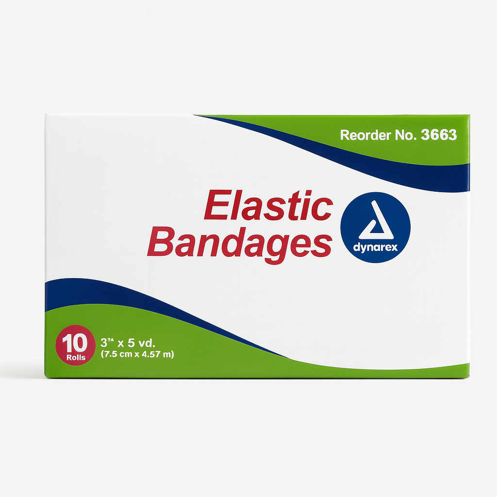 Dynarex Conforming Stretch Gauze Bandage – 3″ x 5 yds, No Estéril –