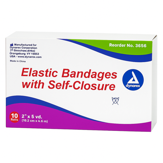Dynarex Elastic Bandage con Cierre Automático 4” x 5 yd –