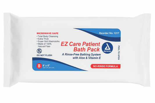 Toallitas de Baño EZ Care Patient Bath Pack – Dynarex (8 unidades)