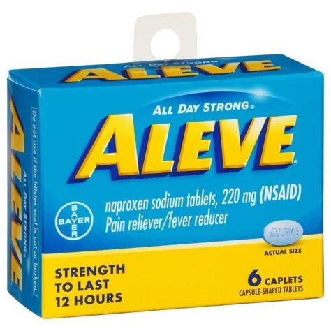 Aleve Caplets 6 Ct – Naproxeno Lo Largo de 12 h