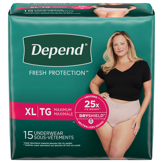 Depend Fresh Protection XL Mujer (15 unidades)