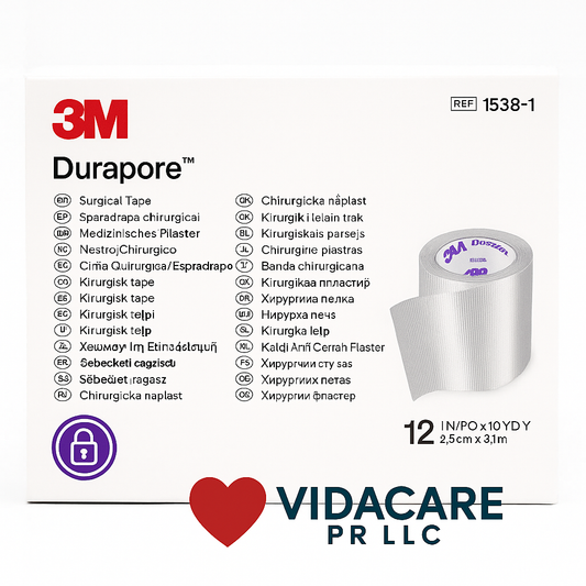 🏷️ 3M Durapore™ Cinta Quirúrgica – 2.5 cm x 9.1 m (1” x 10 yds)