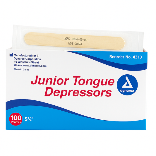 Depresor de Lengua Pediátrico 5.5” (Unidad Individual) - Dynarex