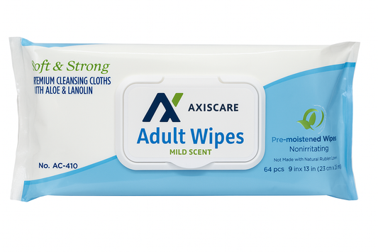 Toallitas Húmedas para Adultos Axiscare – 64 unidades