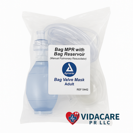 Resucitador Manual Dynarex Resp‑O₂- Pediatrico- (Bag Valve Mask) – con Bolsa de Reservorio