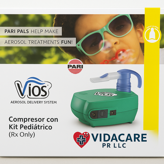 Nebulizador Pediátrico Pari VIOS LC Sprint – Compresor con Kit Infantil