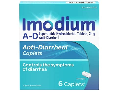 Imodium A‑D Caplets 6 ct – Alivio Rápido de Diarrea