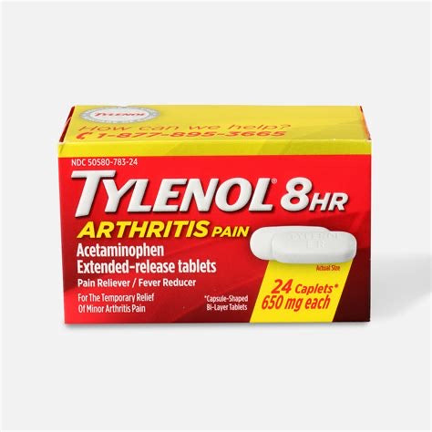 Tylenol 8HR Arthritis Pain – 24 Caplets de Liberación Extendida