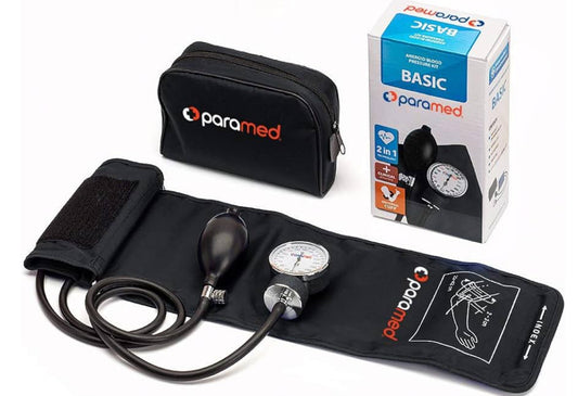 Tensiómetro Aneroide Manual Paramed con Estuche – Medidor de Presión con Brazalete Profesional