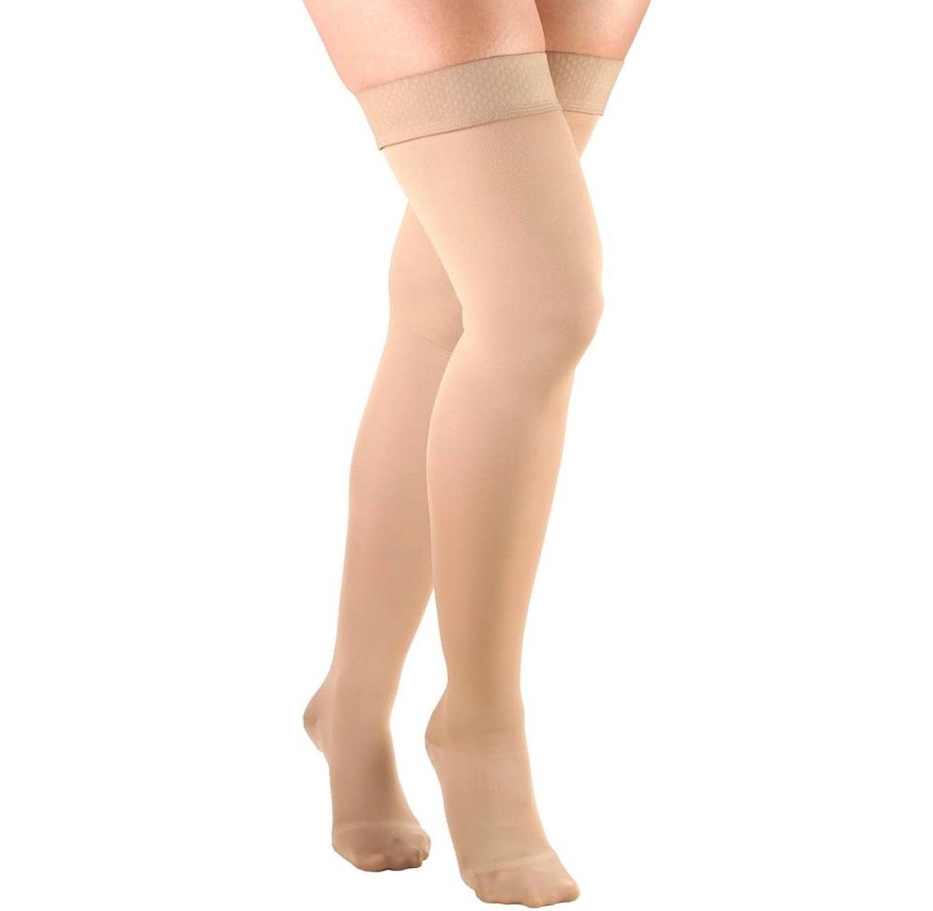 Truform 0374BG-XL Medias de Compresión Muslo Alto 15-20 mmHg Beige X-Large