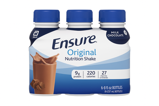 Ensure Original Milk Chocolate – Pack de 6 botellas (8 oz / 237 mL)