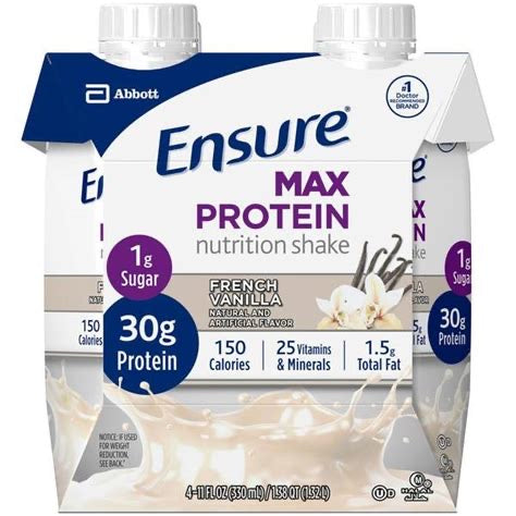 Ensure Max Protein Vainilla – Pack x4 (11 oz / 330 mL each)