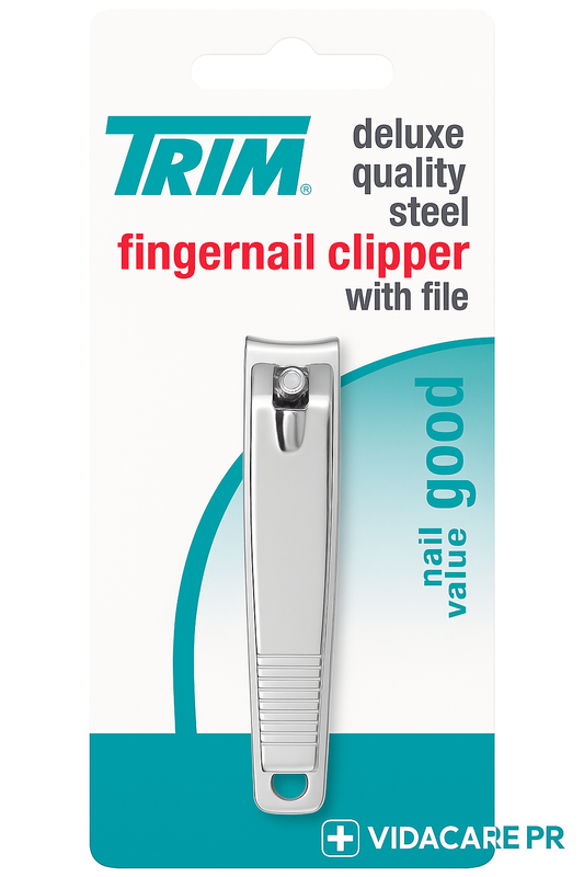 Trim Deluxe Cortauñas de Acero con Lima – 1 u.