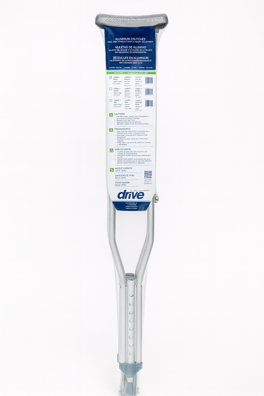 Muletas para Adultos de Aluminio Ajustables Drive Medical – Par Livianas y Resistentes