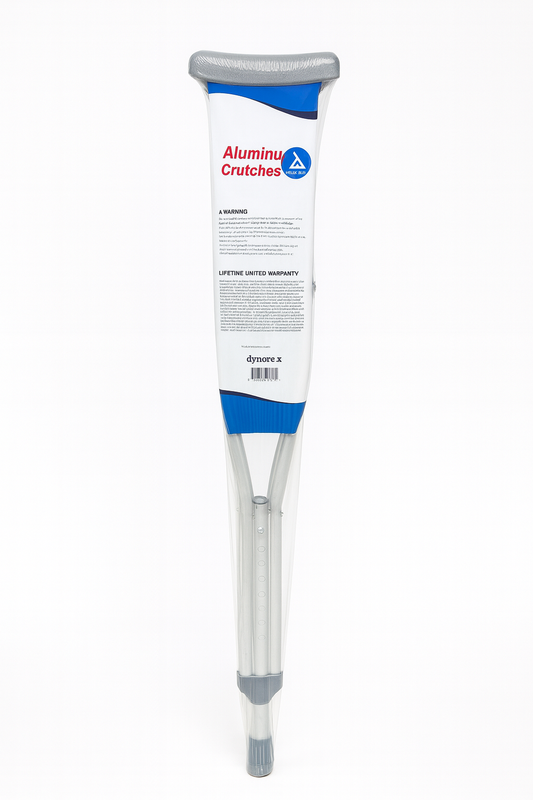 Muletas de Aluminio Juveniles Dynarex – Ajustables y Livianas (Par)