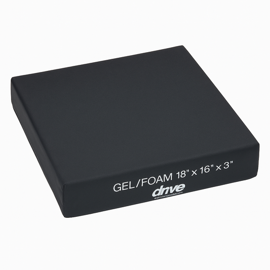Cojín Ortopédico Drive Gel/Foam 18x16x3 – Antiescaras y Ergonómico
