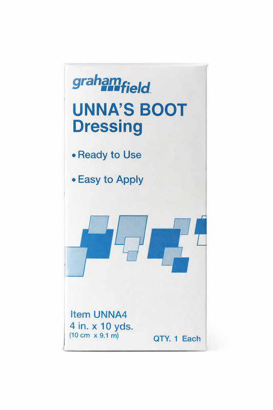 Unna’s Boot Dressing Graham-Field 4” x 10 yd – Vendaje Compresivo Listo para Usar