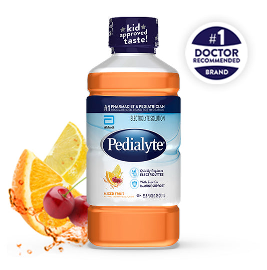 Pedialyte Classic sabor Fruta – 32 oz (946 mL) – Hidratación Oral
